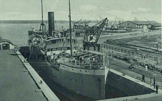 The "Luabo" in Lourenço Marques dry dock